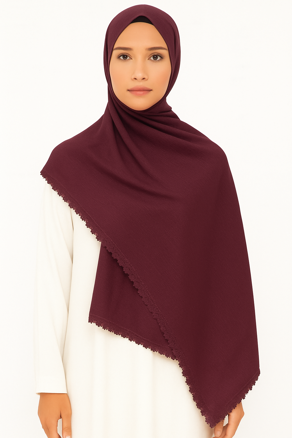 Turkish Lawn Lace - Plum
