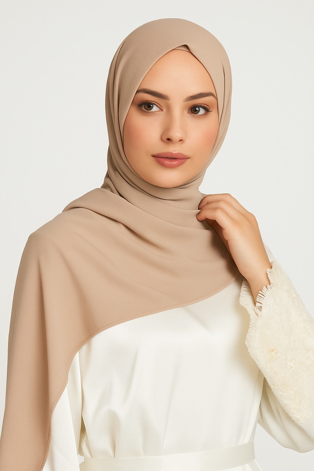 Premium Georgette - Sand - 73