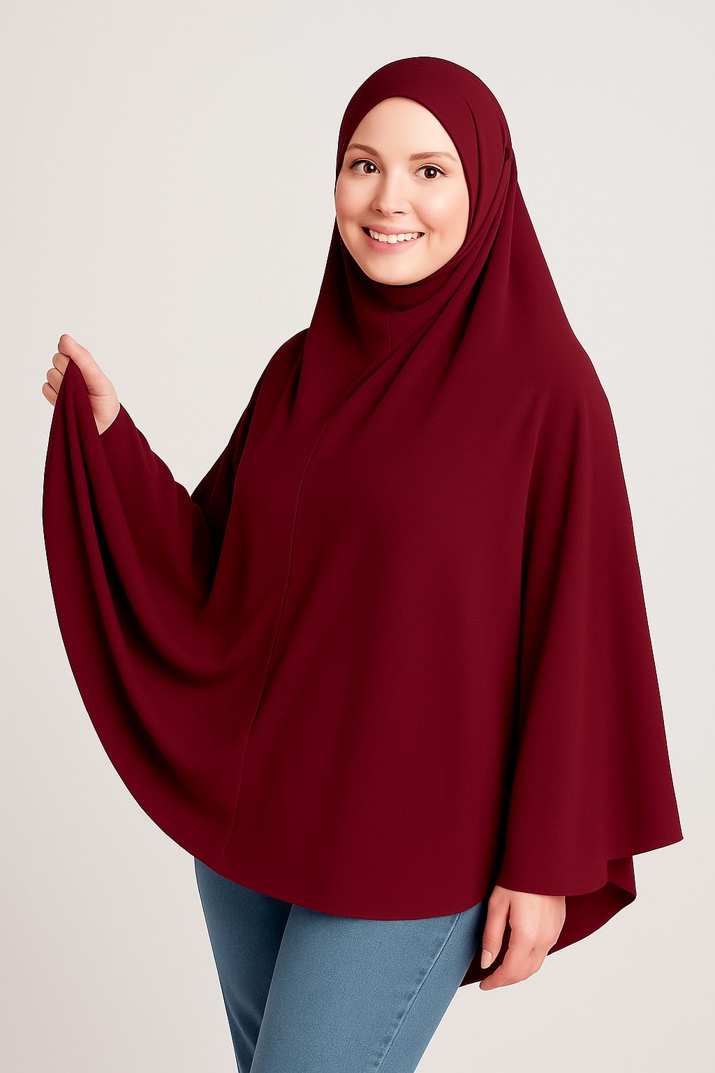 Makhna Hijab - Maroon