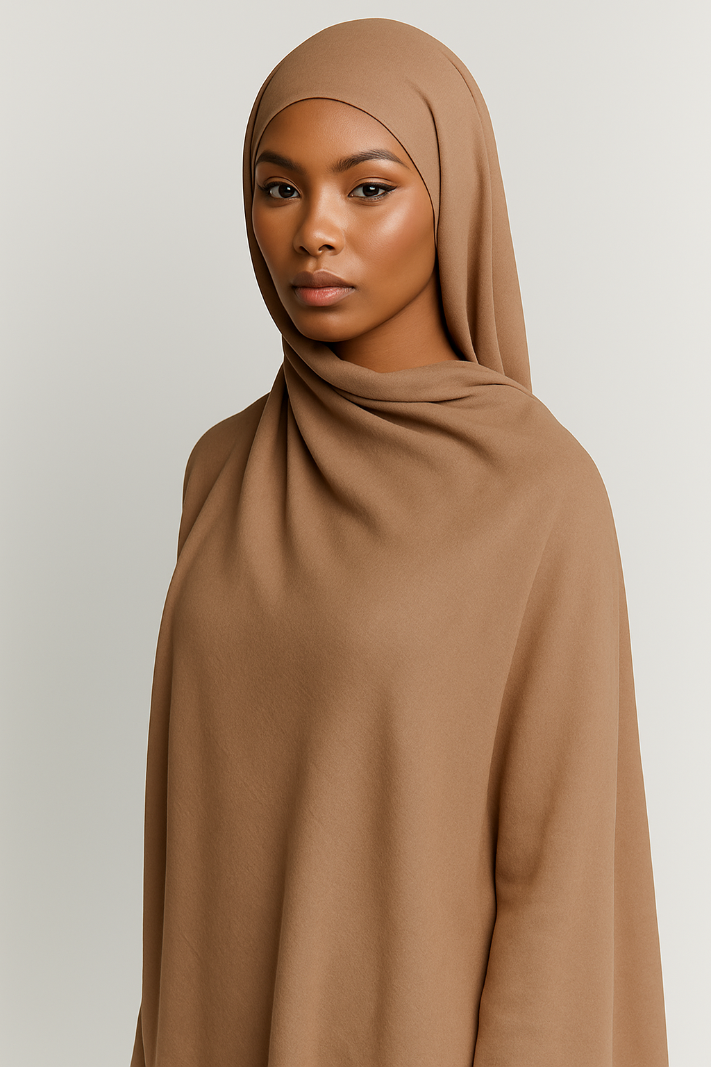 Modal Hijab — Latte Beige