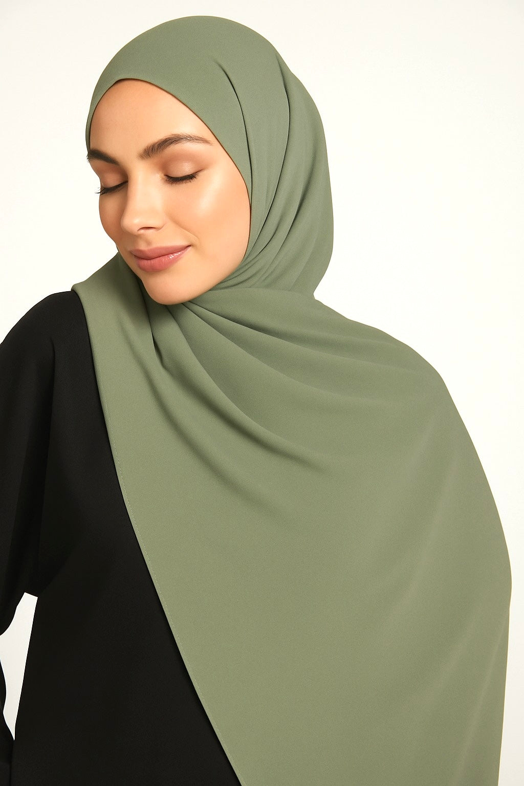 Premium Georgette - Sage green - 75