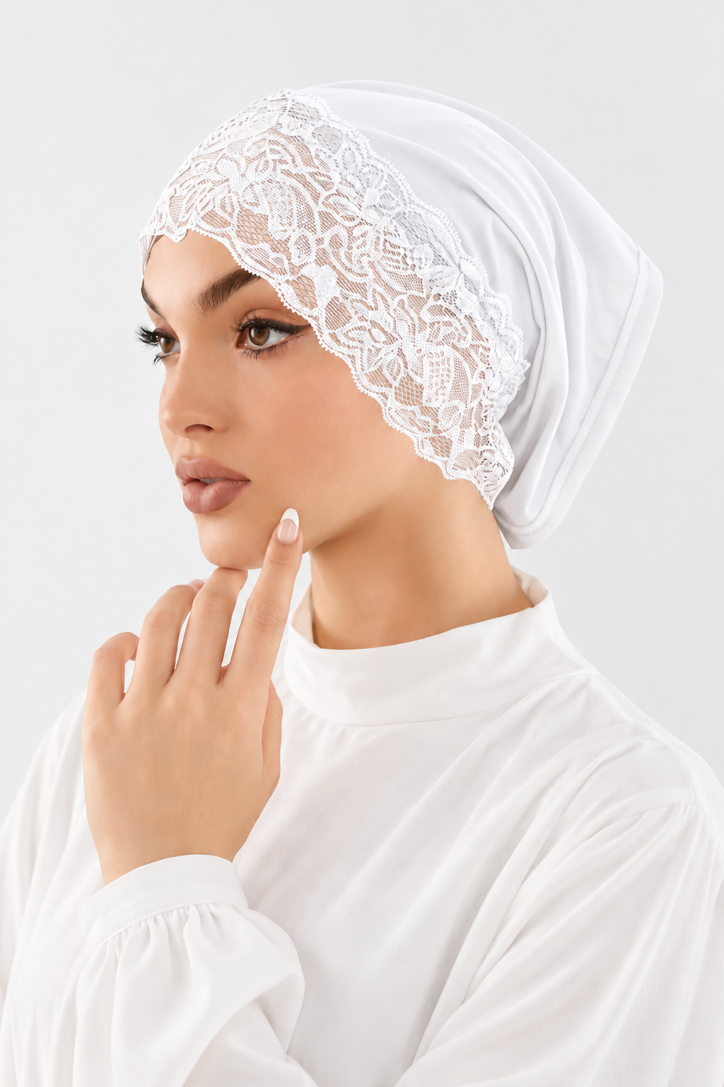 Lace Hijab Cap