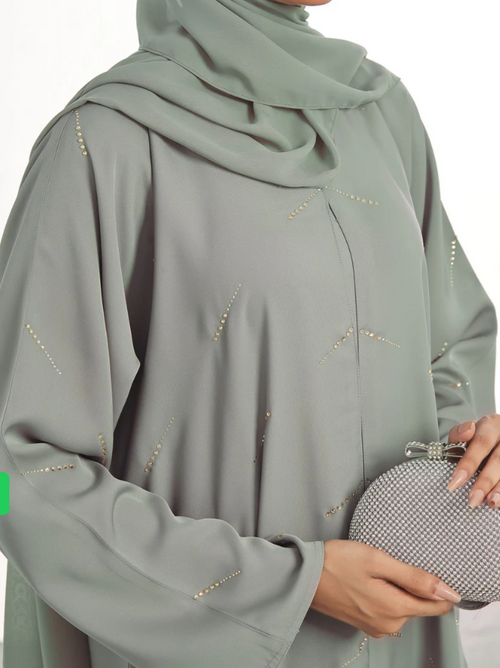 Sage Glow Abaya
