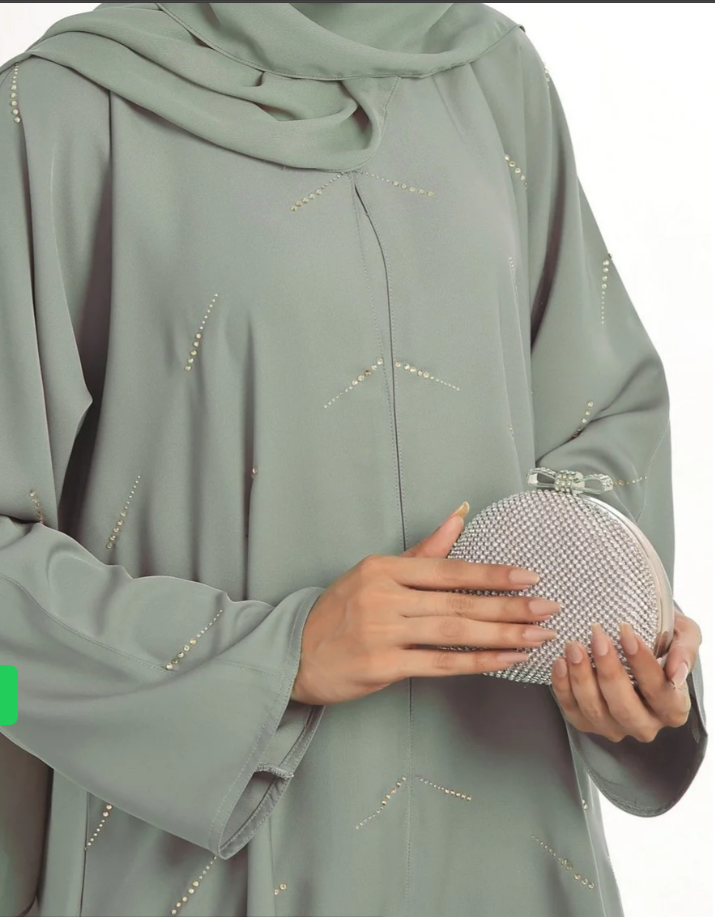 Sage Glow Abaya