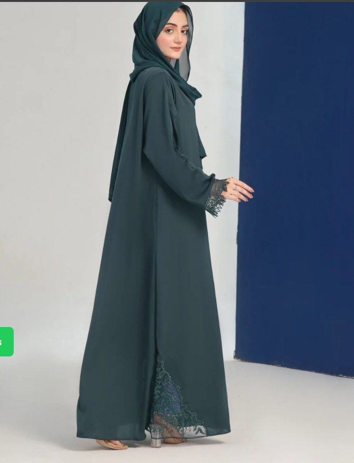 Emerald Lace Abaya