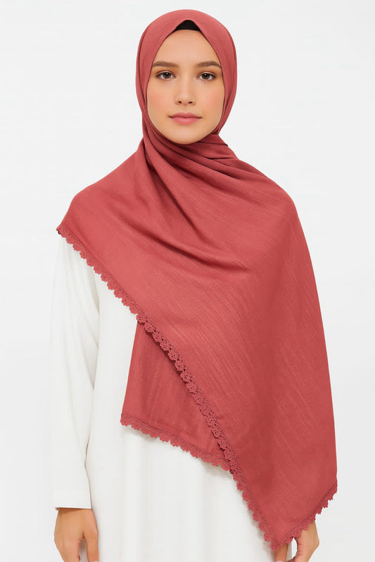 Turkish Lawn Lace - Dusty Rose