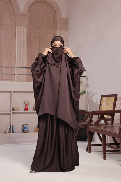 Dark brown Jilbab