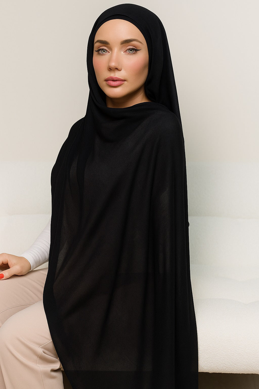 Modal Hijab — Black