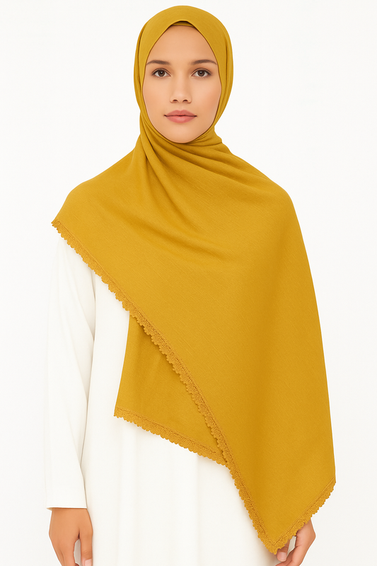 Turkish Lawn Lace - Mustard