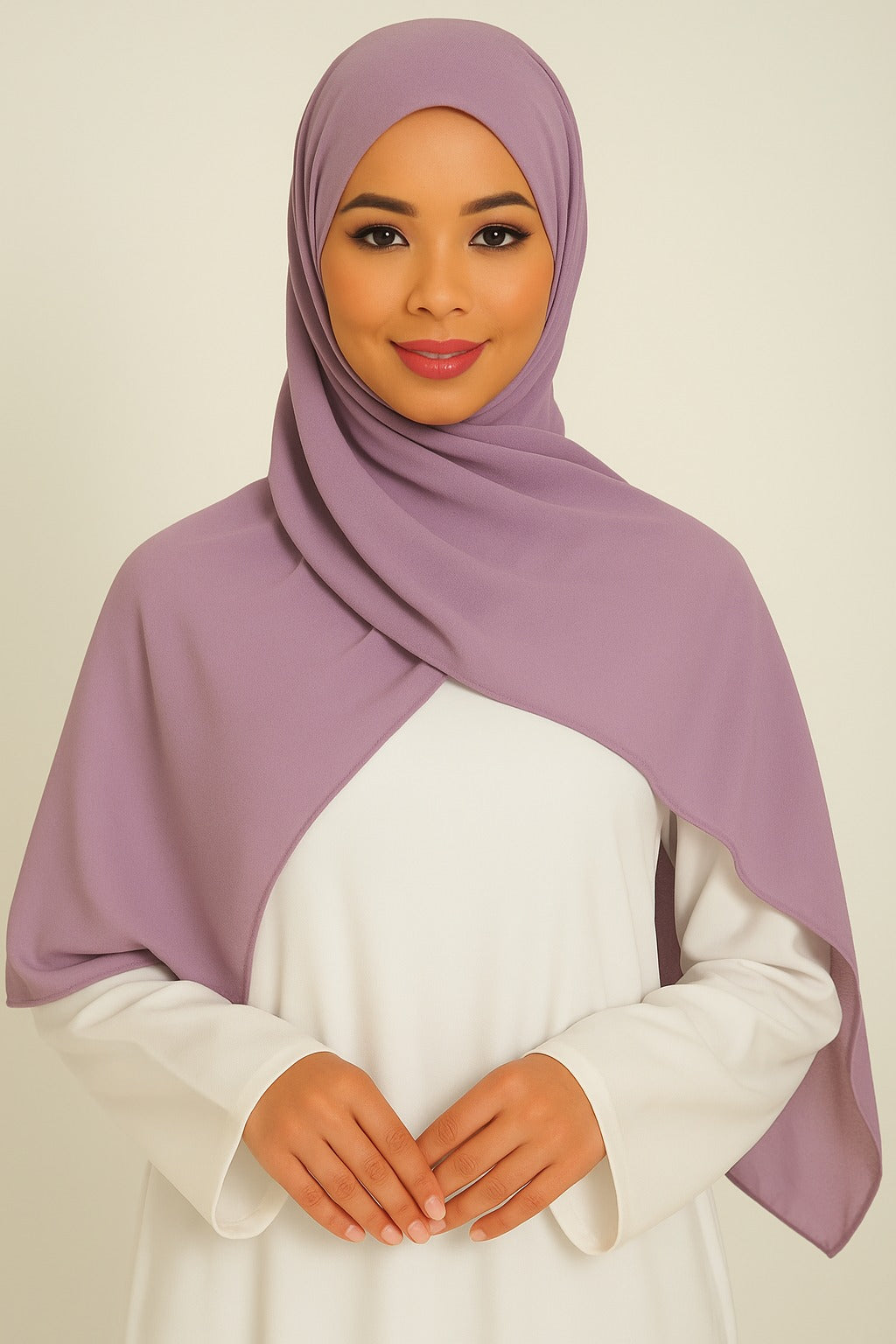 Premium Georgette - Lilac - 46