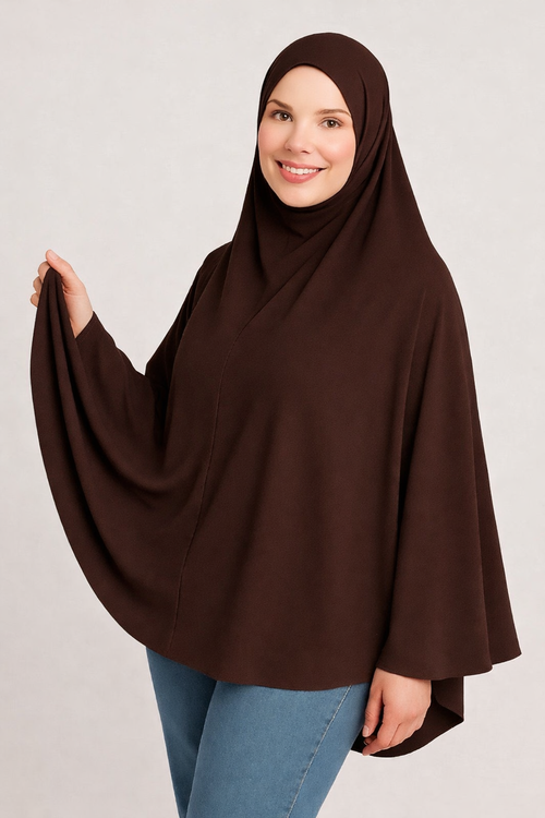 UJ™ Chocolate Brown Makhna Hijab | Buy Hijab Online Pakistan | UmmeJannah