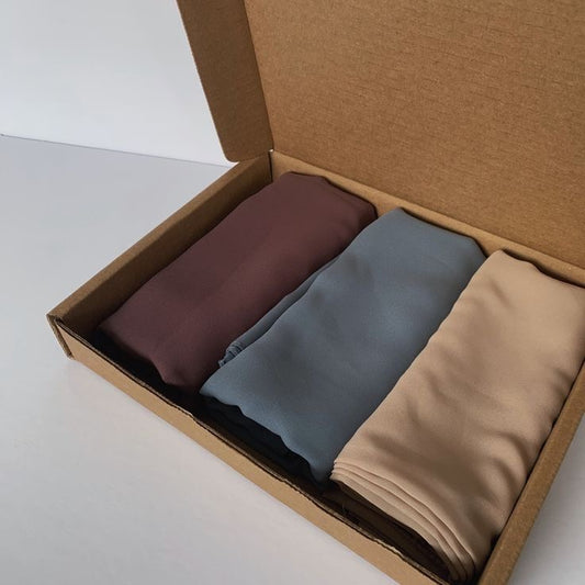 Bundle of 3 - Georgette Chiffon - choose colours