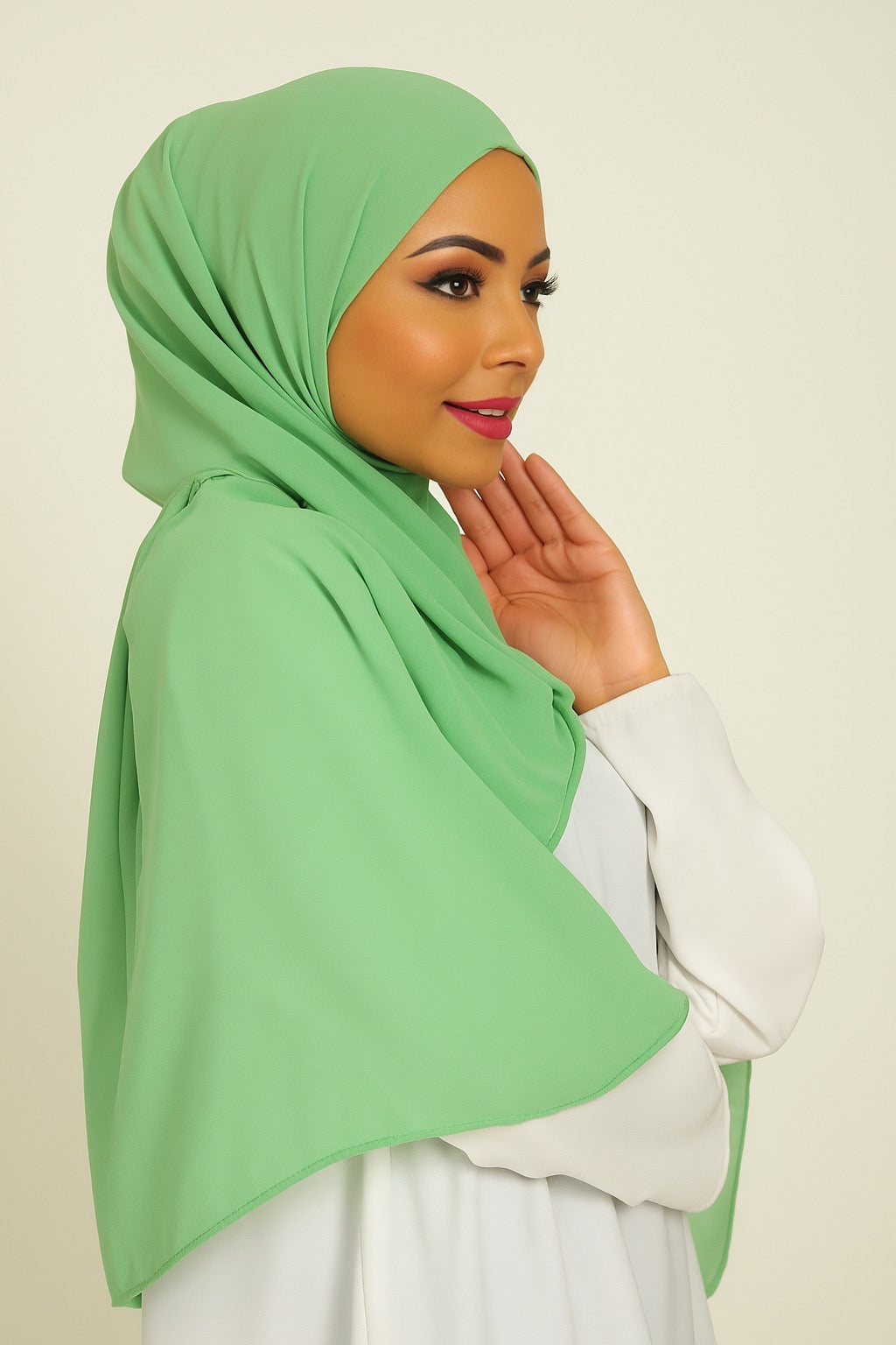 Premium Georgette - Mint green - 68