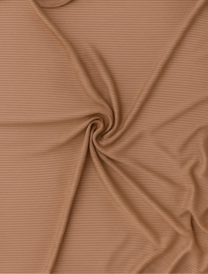 Ribbed Jersey - Rust Orange