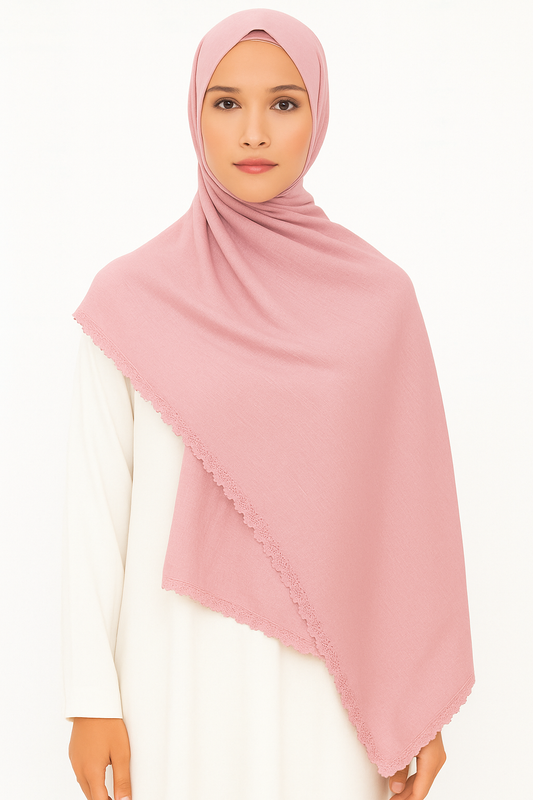 Turkish Lawn Lace - Light Pink