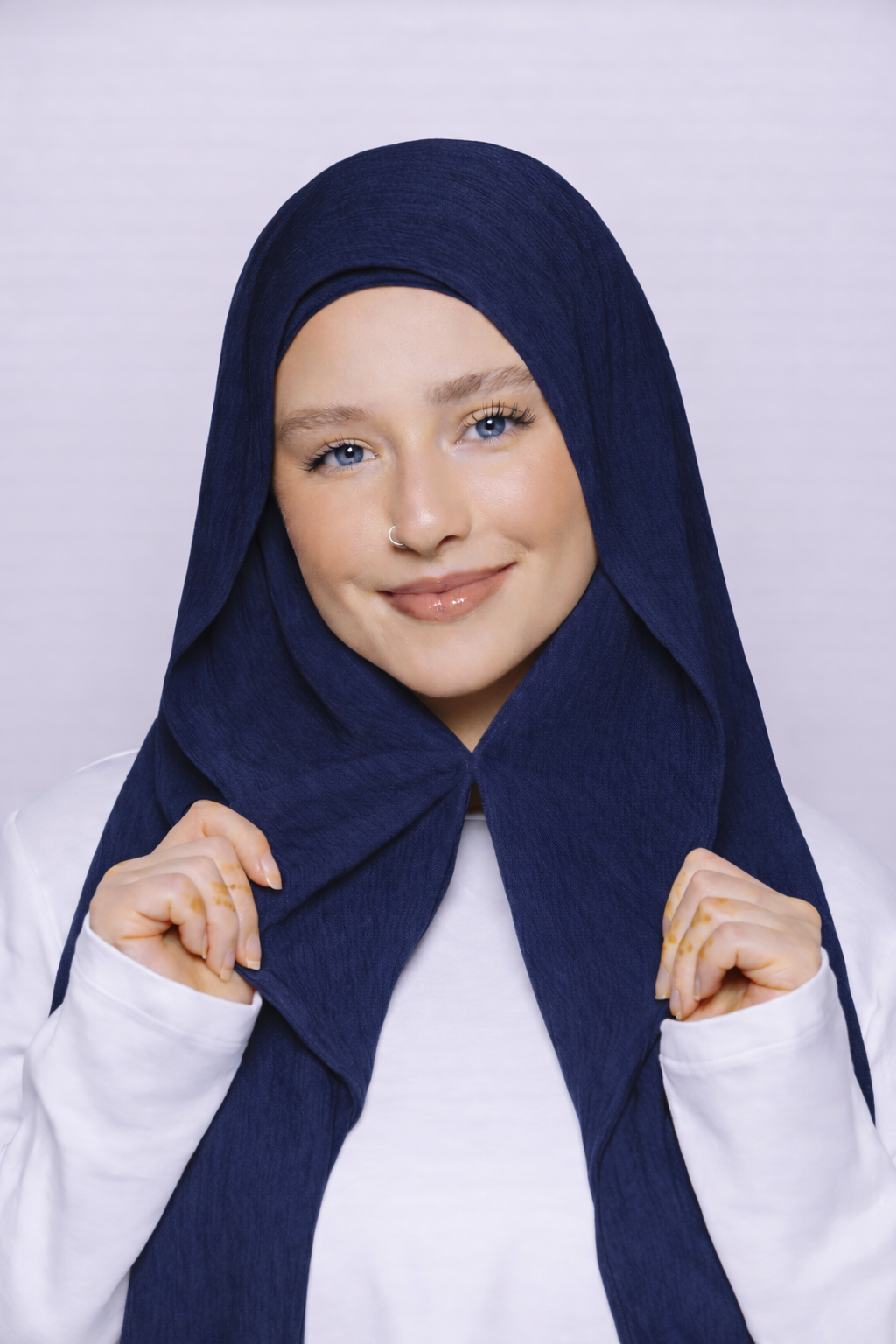 Luxury Instant Crinkle Chiffon Hijab By UJ - PAK - 66 x 30 Inches