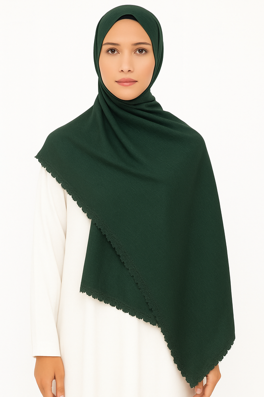 Turkish Lawn Lace - Dark Green