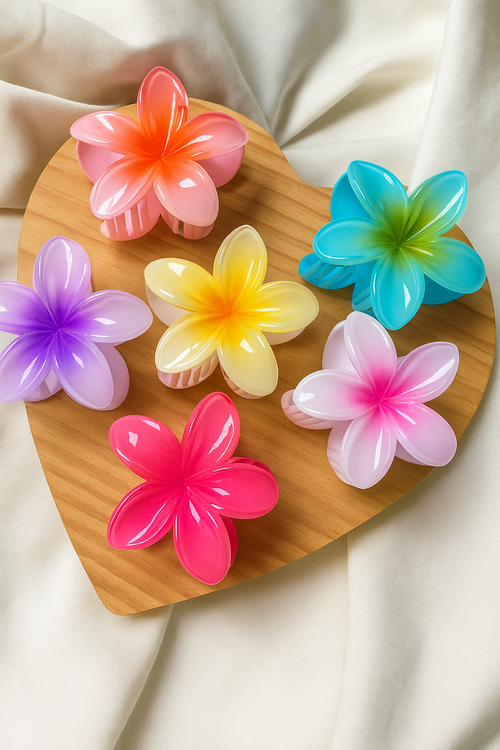 Tropical Flower Hair Clips