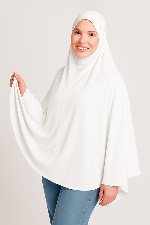 Makhna Hijab - White
