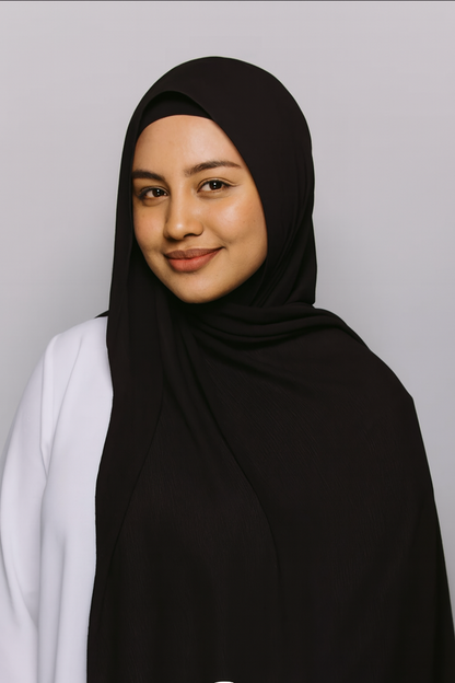 Luxury Instant Crinkle Chiffon Hijab By UJ - PAK - 66 x 30 Inches