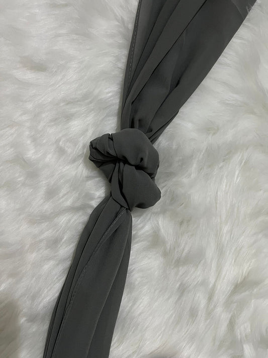 Chiffon Hijab - Charcoal Green