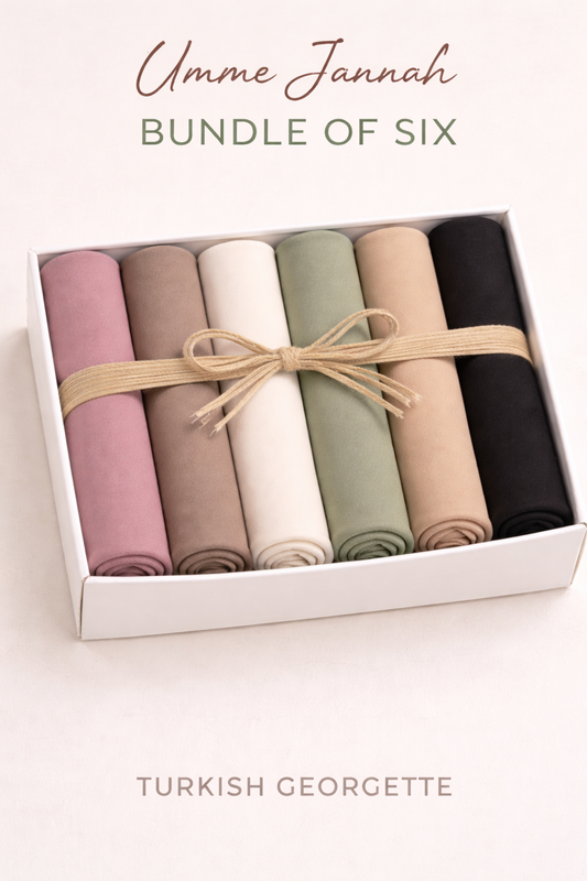 Magnetic Instant Turkish Hijab by UJ - BUNDLE OF 6 - PAK