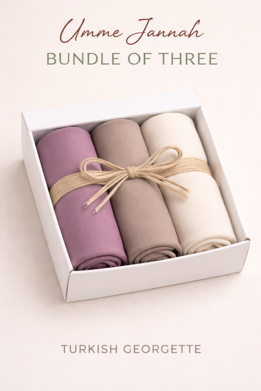 Magnetic Instant Turkish Hijab by UJ - BUNDLE OF 3 - PAK
