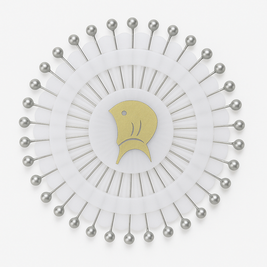 METALLIC PIN WHEEL - SILVER AND MULTI COLORED