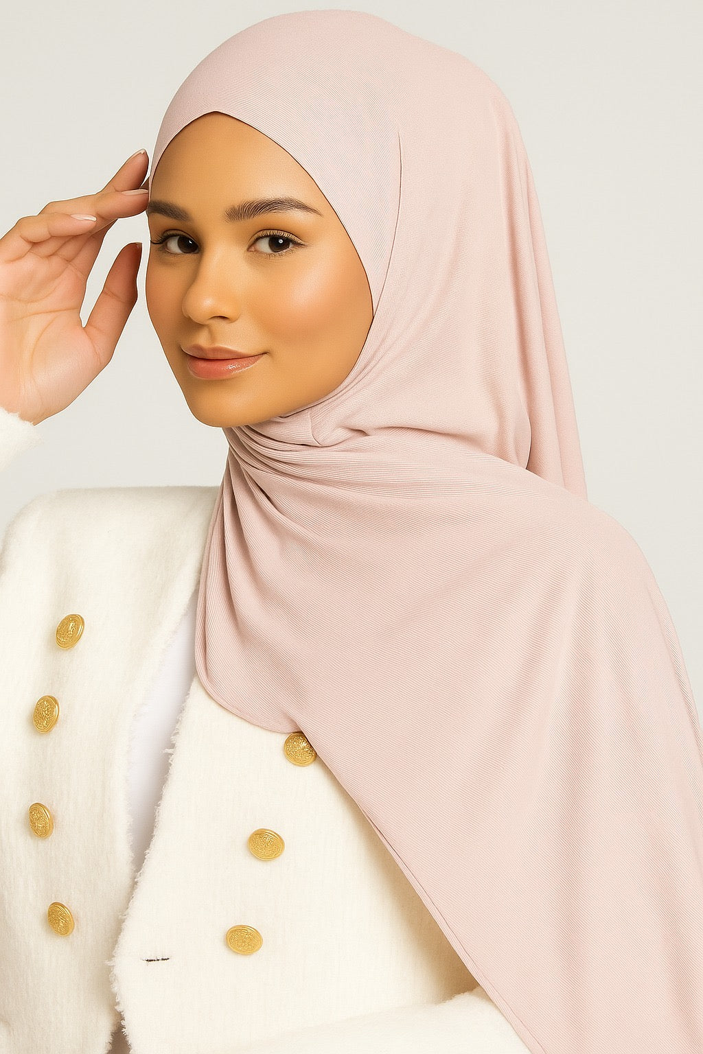Ribbed Jersey - Soft Nude Pink