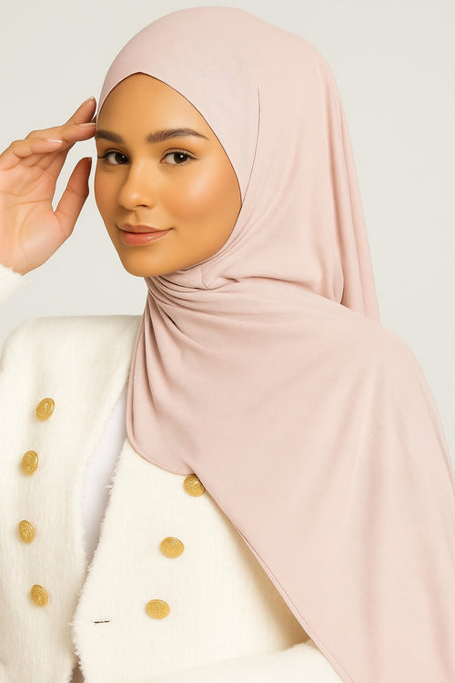 Ribbed Jersey - Soft Nude Pink