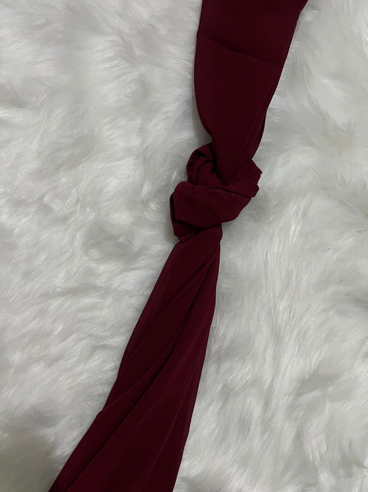 Chiffon Hijab - Deep Wine