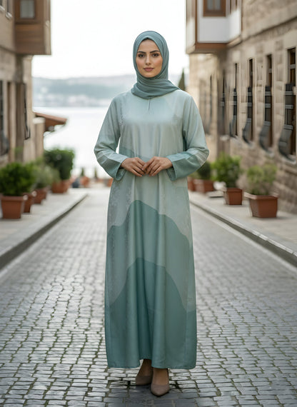 Sage Wave Abaya