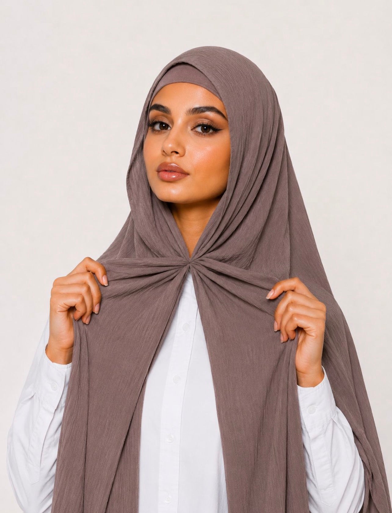 UJ™ Luxury Instant Crinkle Chiffon Hijab By UJ - PAK - 66 x 30 Inches