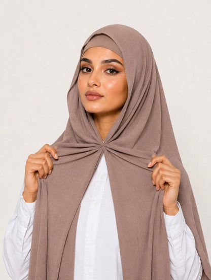 UJ™ Luxury Instant Crinkle Chiffon Hijab By UJ - PAK - 66 x 30 Inches