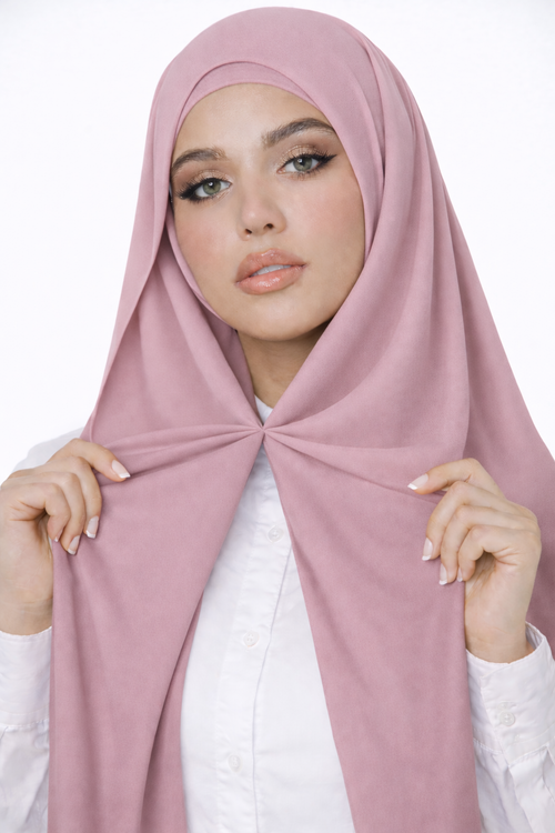UJ™ Magnetic Instant Turkish Georgette Hijab by UJ - PAK -  66 x 28