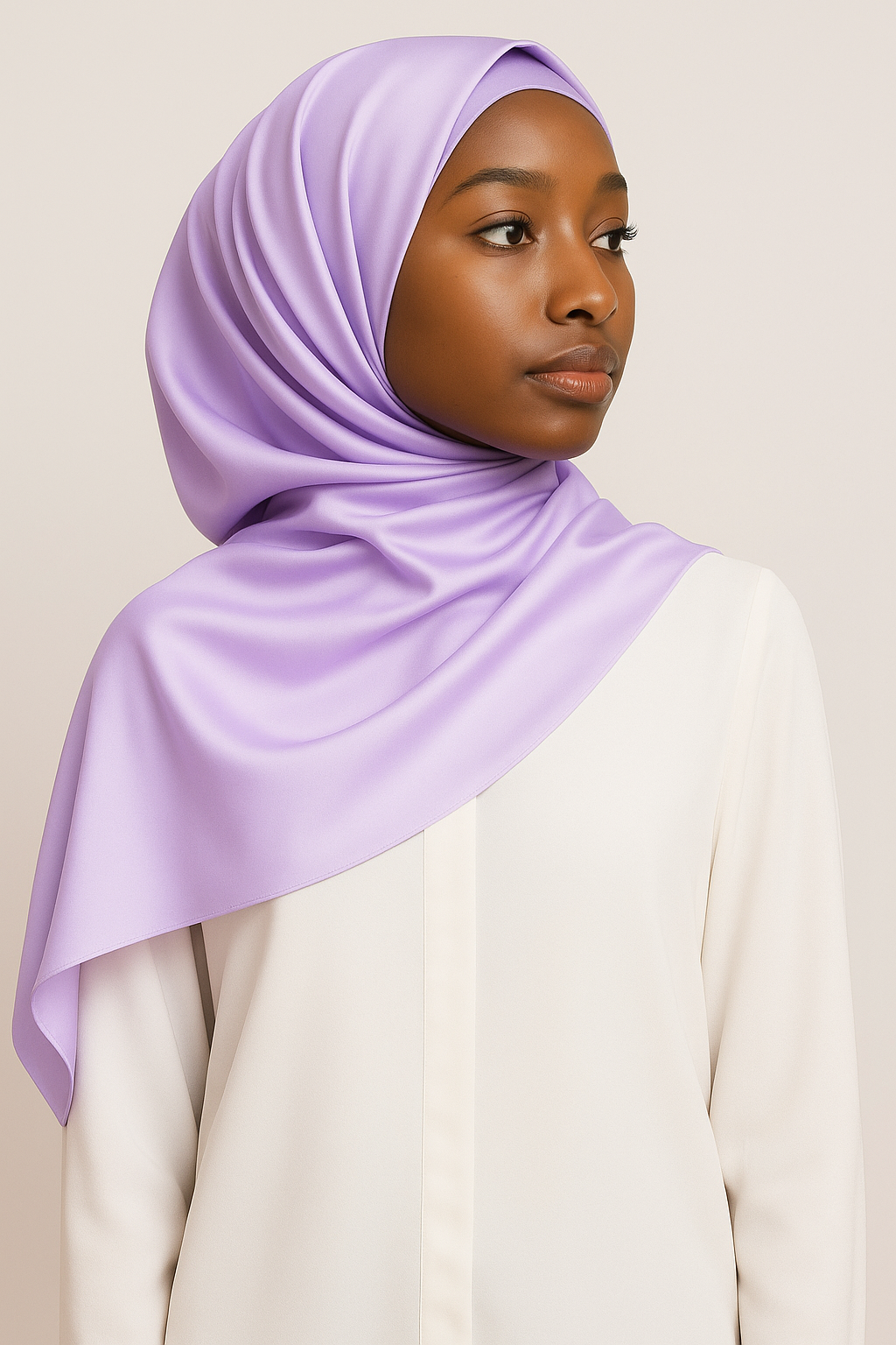 Plain Satin Silk - Lilac