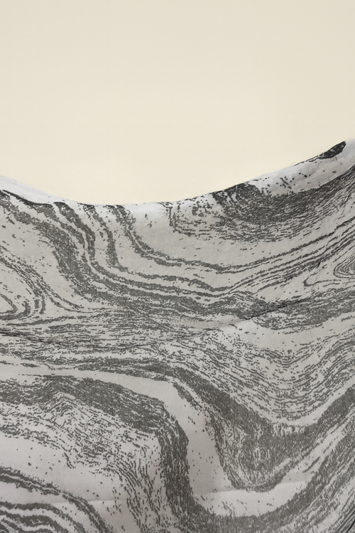 Printed Modal Hijab - Grey Mirage