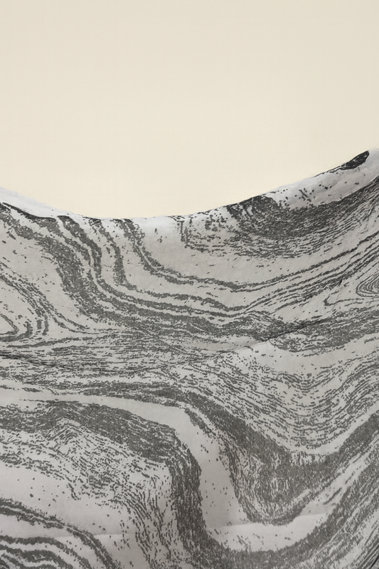 Printed Modal Hijab - Grey Mirage