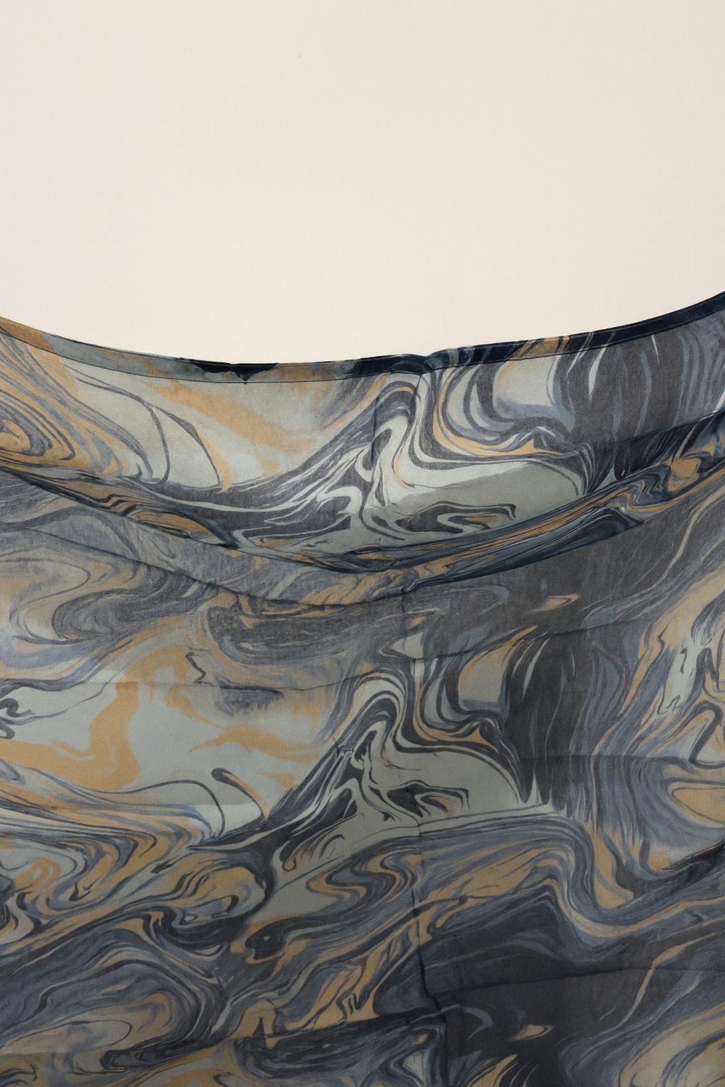 Printed Modal Hijab - Blue Mirage