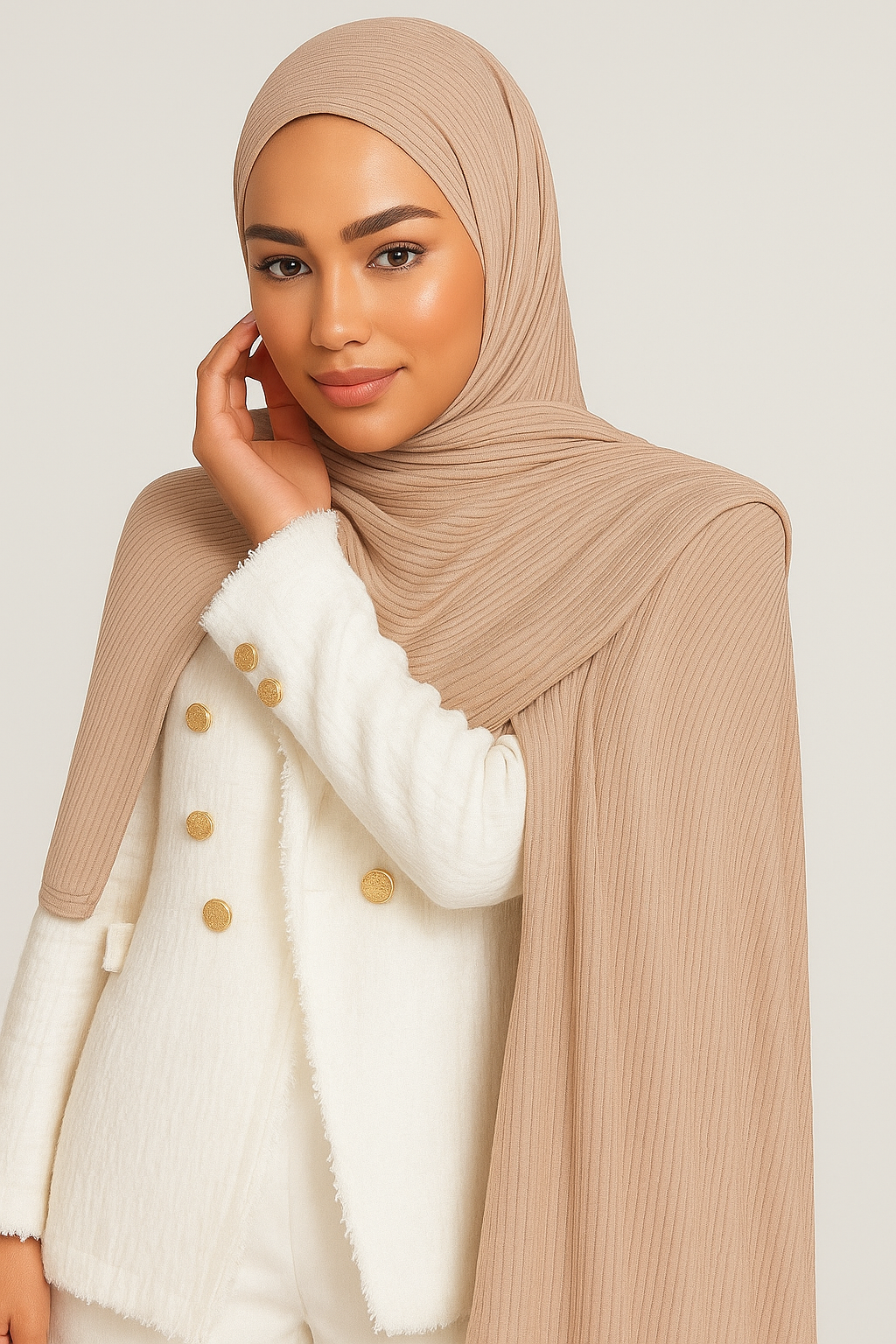 Ribbed Jersey - Sand