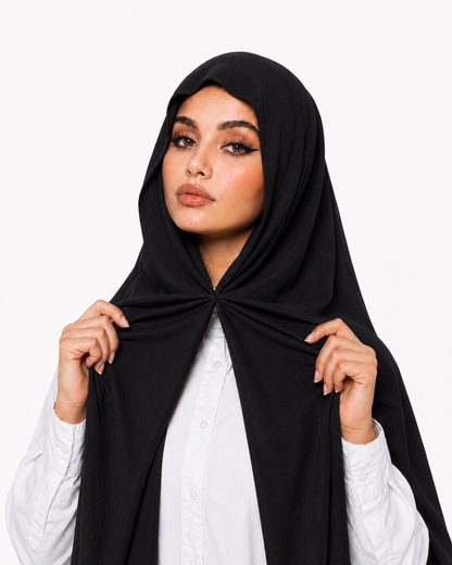 UJ™ Luxury Instant Crinkle Chiffon Hijab By UJ - PAK - 66 x 30 Inches