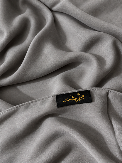 PREMIUM MODAL HIJAB (SINGLE STITCH) - Smoky Grey