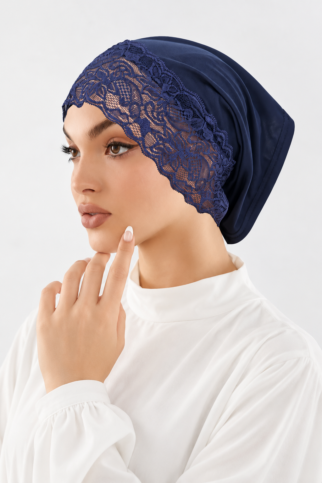 Lace Hijab Cap