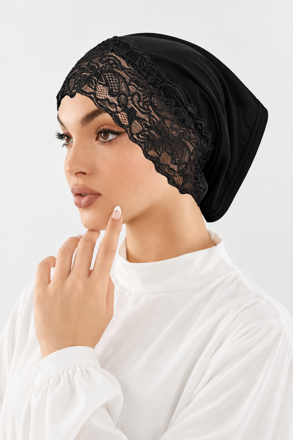 Lace Hijab Cap