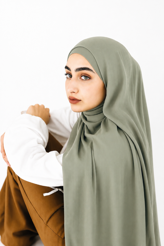 Modal-Hijab — Salbeigrün