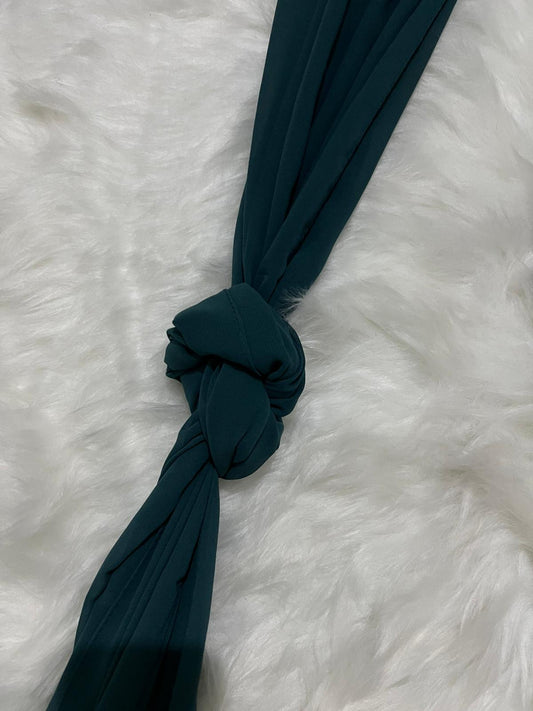 Chiffon Hijab - Midnight Teal