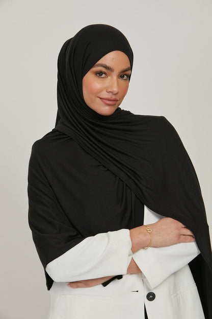 Black Jersey Hijab