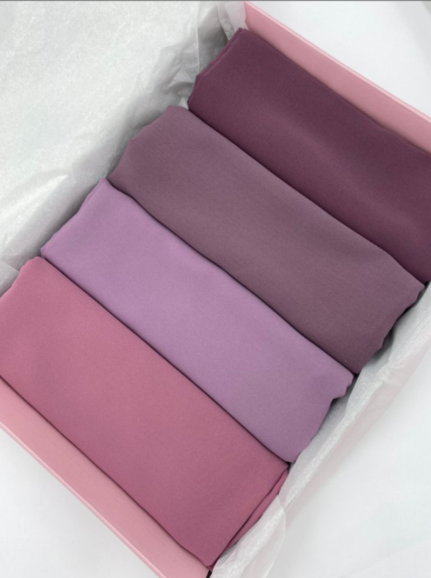 Georgette HIJAB BUNDLE - 4 Premium Hijab