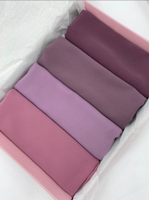 Georgette HIJAB BUNDLE - 4 Premium Hijab