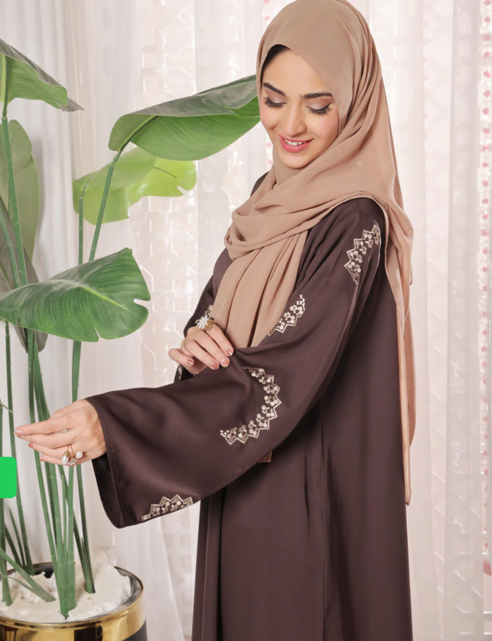 Mocha Brown Maxi Abaya